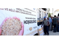 Mersin'de çiftçilere 43 ton yerli ve milli arpa tohumu dağıtımına başlandı