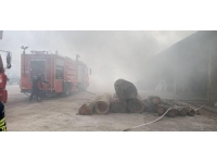 Kereste fabrikasında çıkan yangın söndürüldü