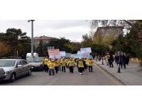 Kırıkkale'de ilkokul öğrencileri "Su İçme Alışkanlığı Kazandırma Etkinliği" düzenledi