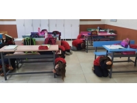 Tekirdağ'da okulda tatbikat ve afet eğitimi