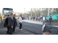 Artuklu'da yol asfaltlama çalışmaları sürüyor