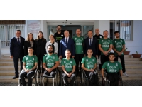 Töre, Vakıflar Tekerlekli Sandalye Basketbol Takımı’nı kabul etti