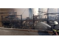 Hatay'da demir çelik üretimi yapan tesiste yangın