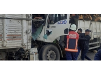 Malatya'da freni patlayan kamyonun karıştığı kazada 1 kişi yaralandı