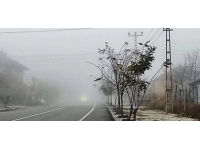 Yozgat'ta yoğun sis: Görüş mesafesi 15 metreye düştü