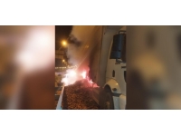 Mersin'de havuç yüklü tırda çıkan yangın söndürüldü