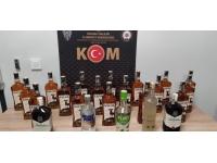 Kocaeli'de 23 şişe kaçak içki ele geçirildi