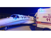 Ambulans uçak körlük riski bulunan çocuk için havalandı