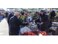 Mardin'in Artuklu ilçesinde kapalı semt pazarı çalışması başladı