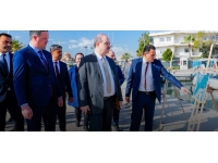 Bakan Oğuz, TC Kültür ve Turizm Bakan Yardımcısı Çam ve TİKA Başkanı Kayalar ile Laguna Balıkçı Barınağı’nı ziyaret etti