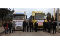 Mardin'den deprem bölgesine 9 tır yardım malzemesi gönderildi