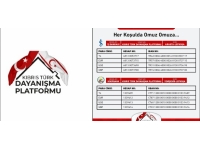 Kıbrıs Türk Dayanışma Platformu bağış hesapları: