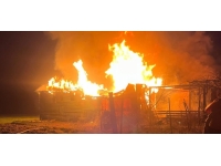 Muğla'da prefabrik evde yangın