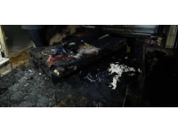 Çorum'da evde çıkan yangında bir kişi yaralandı