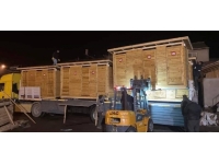 Bartın'dan deprem bölgesine ahşap konteyner desteği