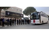 Muğla'dan deprem bölgesine gönderilen 150 polis törenle uğurlandı