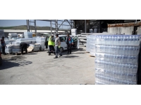 Hatay'daki depremzedelere su sevkiyatı aralıksız sürüyor