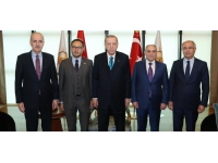 Cumhurbaşkanı Erdoğan, Yeni Azerbaycan Partisi Genel Başkanvekili Budaqov'u kabul etti