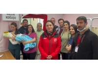 Nurdağı'ndaki sahra hastanesinde iki bebek dünyaya geldi