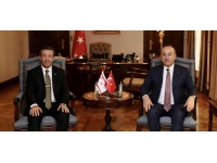 Ertuğruloğlu Ankara’da Çavuşoğlu ile görüştü