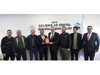 Taçoy, Kıbrıs Türk Oto Elektrikçiler Birliği heyetini kabul etti