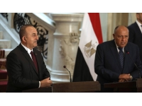 TC Dışişleri Bakanı Çavuşoğlu Kahire’de mekidaşı Şukri ile görüştü