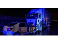 Amasya'da TIR'la çarpışan taksinin şoförü öldü, 4 yolcu yaralı