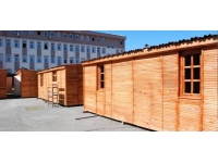 Bartın'da yapılan ahşap konteyner sınıflar deprem bölgesine gönderilecek