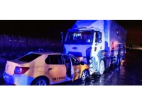 Amasya'da tırla çarpışan taksinin sürücüsü hayatını kaybetti