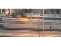 El işareti kazaya engel olamadı: 5 araç birbirine girdi