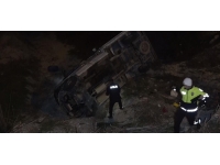 Kontrolden çıkan araç şarampole yuvarlandı: 1 yaralı