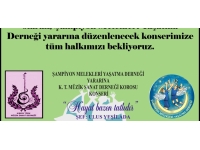Kıbrıs Türk Müzik Sanat Derneği Korosu, Şampiyon Melekleri Yaşatma Derneği yararına konser verecek