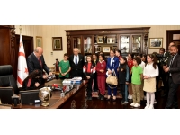 23 Nisan çocukları Cumhurbaşkanlığı’ndaydı