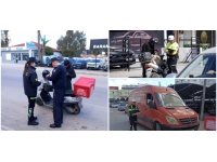 19 araç trafikten men edildi