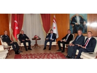 Başbakan Üstel, Polis Genel Müdürü Kuni ile Birinci Yardımcısı Beşerler’i kabul etti