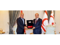 Cumhurbaşkanı Tatar, Güvenlik Kuvvetleri Komutanı olarak da görev yapan Emekli Tümgeneral Uzun’u kabul ederek görüştü