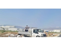 Alayköy Sanayi Bölgesi’nde yasak bölgeye çöp döken şahsa ceza kesildi