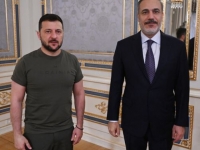 Ukrayna Devlet Başkanı Zelenskiy ile TC Dışişleri Bakanı Fidan görüştü
