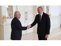 TC Milli Savunma Bakanı  Güler, Azerbaycan Cumhurbaşkanı  Aliyev tarafından kabul edildi