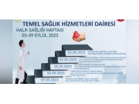 3-9 Eylül Halk Sağlığı Haftası dolayısıyla hafta boyunca etkinlikler düzenlenecek