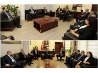 Başbakan Ünal Üstel, AK Parti ve Yeni Azerbaycan Partisi heyetlerini kabul etti