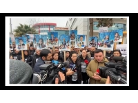 Şampiyon Melekleri Yaşatma Derneği Başkanı Karakaya, Adıyaman Adalet Sarayı önünde açıklama yaptı