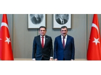 Türkiye Cumhurbaşkanı Yardımcısı Yılmaz İçişleri Bakanı Oğuz’u kabul etti