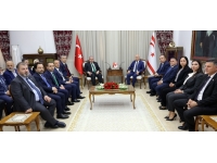 Meclis Başkanı Töre, eski TBMM Başkanı Şentop’u kabul etti
