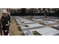 18 Mart Şehitler Günü dolayısıyla bugün Tekke Bahçesi Şehitliği’nde tören düzenlendi