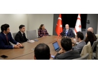 Cumhurbaşkanı Tatar, Washington’da Türk basın mensuplarıyla bir araya geldi