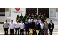 Başbakan Üstel, Mağusa Türk Gücü’nü kabulünde konuştu: Hükümetimiz sporun her alanına katkı koyuyor