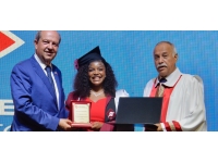 Cumhurbaşkanı Tatar, Final Üniversitesi’nin mezuniyet töreninde konuştu: “Hayat boyu eğitim ve başarıyı kovalamak, hepinizin hedefi olmalıdır”