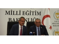 Milli Eğitim Bakanı Çavuşoğlu, Özer ve heyetini kabul etti