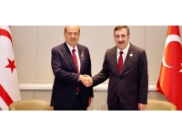 Cumhurbaşkanı Tatar, Türkiye Cumhuriyeti Cumhurbaşkanı Yardımcısı Yılmaz ile görüştü